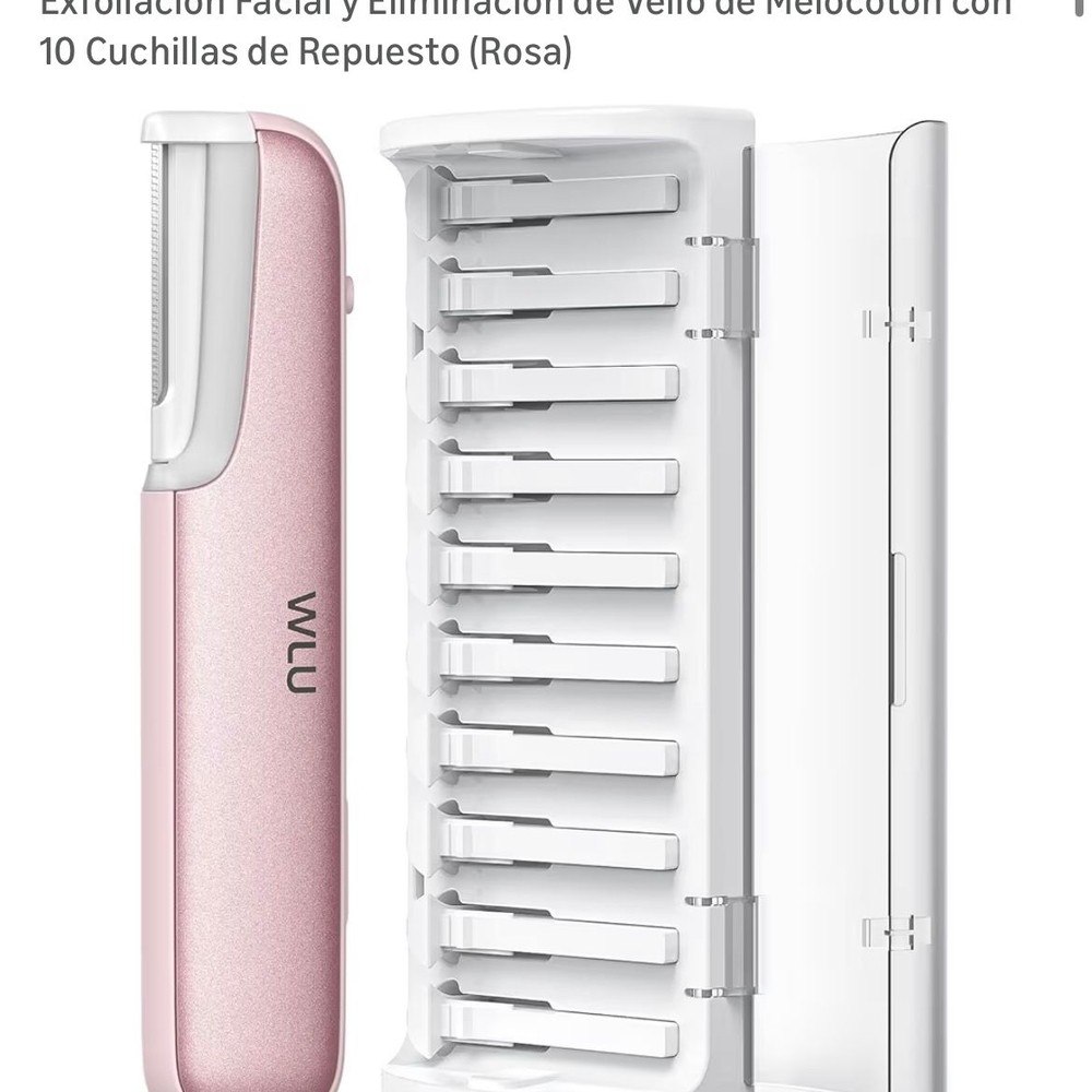 Pink Facial Hair Remover Pen with Replacement Blades